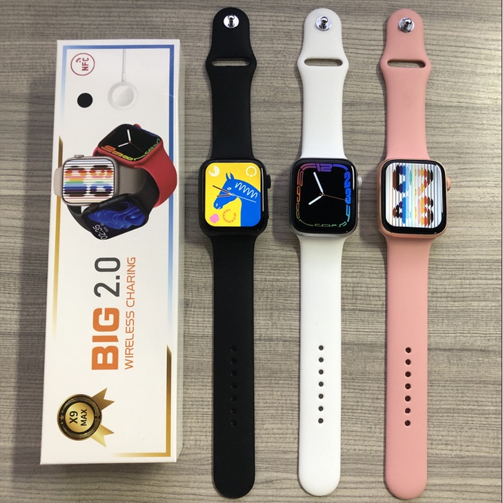 Relógio X9 MAX Smartwatch 2.0 Polegadas 8 bluetooth Call series 8 Frequência Cardíaca Rastreador Rel Gio Smart Pk X8