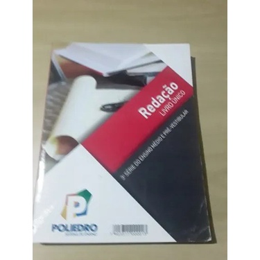 Livro volume único redação 3ª série do ensino. médio poliedro pré vestibular ano 2019
