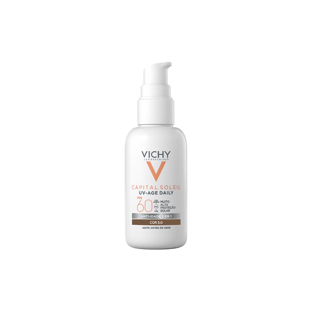 Vichy Capital Soleil Age Daily Protetor Solar Anti-Idade FPS60 Cor 05 Média 40g - Beauty