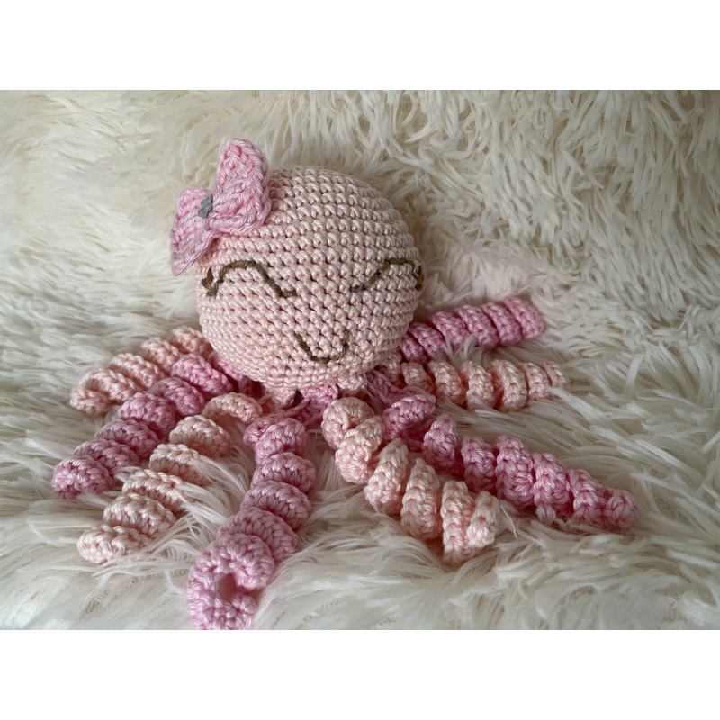 crochê amigurumis- polvinho de crochê amigurumi recém nascido