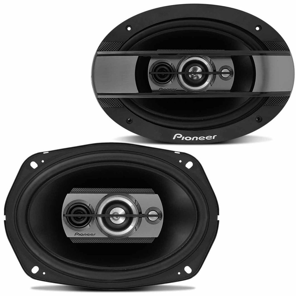 Alto Falante Pioneer Para Carro Som Automotivo TS-6990BR 6x9 Polegadas Quadriaxial 150W RMS Par de falantes - 0191905210