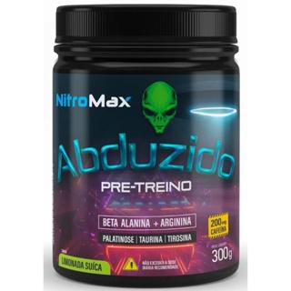 Abduzido Pre Treino - 300g - Nova Fórmula com 2g Beta Alanina / 2g Arginina - Nitromax em Oferta na Shopee