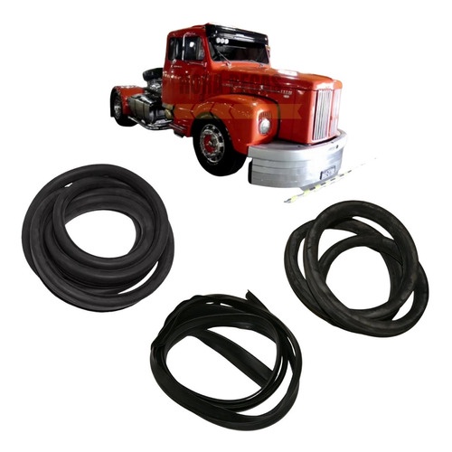 Borracha Janelas Fixa +  Parabrisa Scania 111 Jacaré
