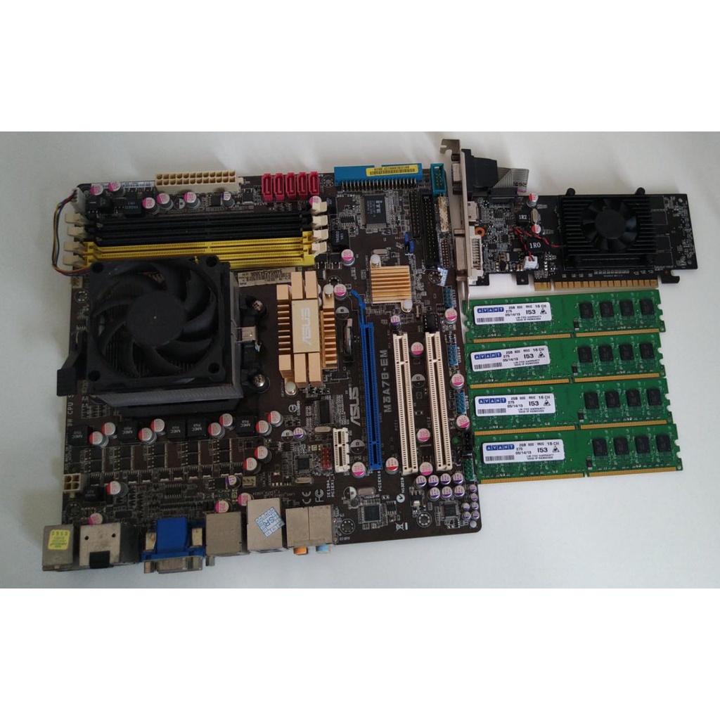KIT GAMER PHENOM X4 9650 / 8GB RAM /SSD 120 / PLACA DE VIDEO 8400GS 1GB ...