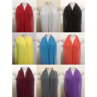 echarpe liso chiffon para evento de festa e casamento em Oferta na Shopee