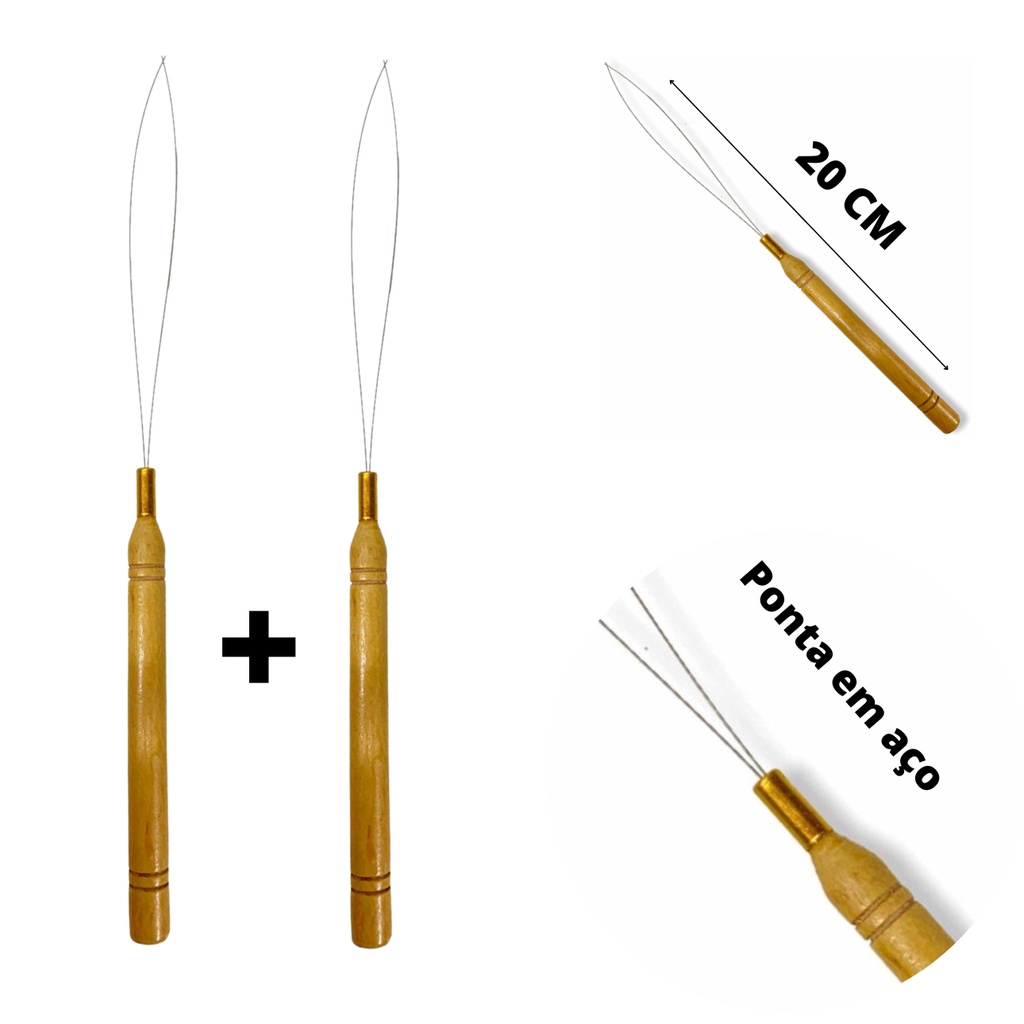 kit 2 Agulhas Peixinho Para Aplicação de Microlink