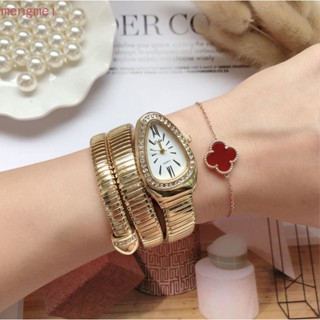 Relógio Snake Ladies Watch Animal Snake Shape Ladies Watch Gold Quartz Diamond Watch Ladies Fashion Bracelet