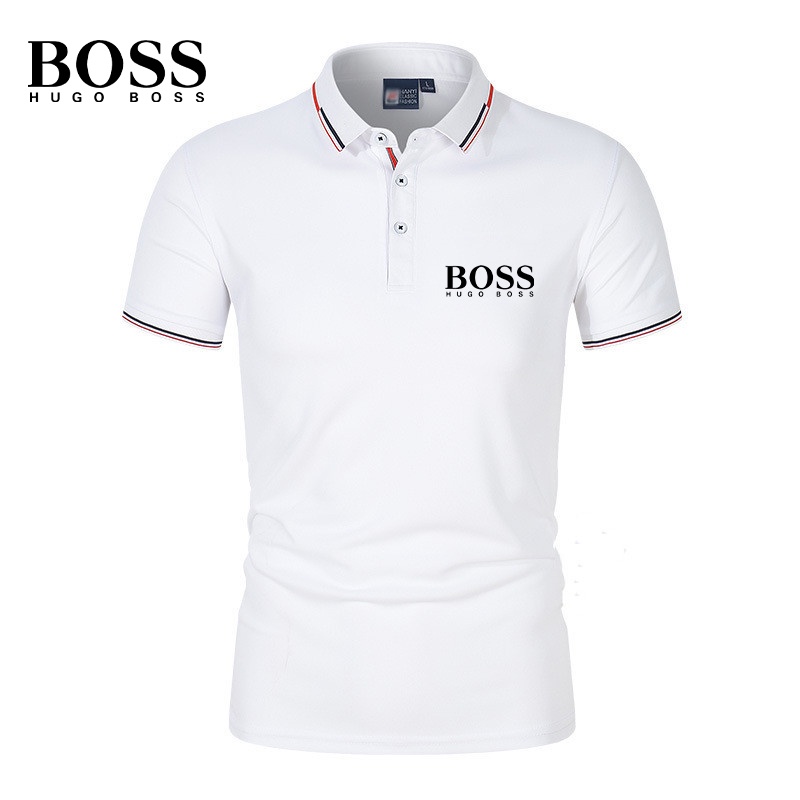 HUGO BOSS 2022 Camisa Masculina De Verão De Alta Qualidade Lapela Clássica De Manga Curta Pólo Casual Para Ambientes Externos De Golfe Esportes Respirável polo Refrescante