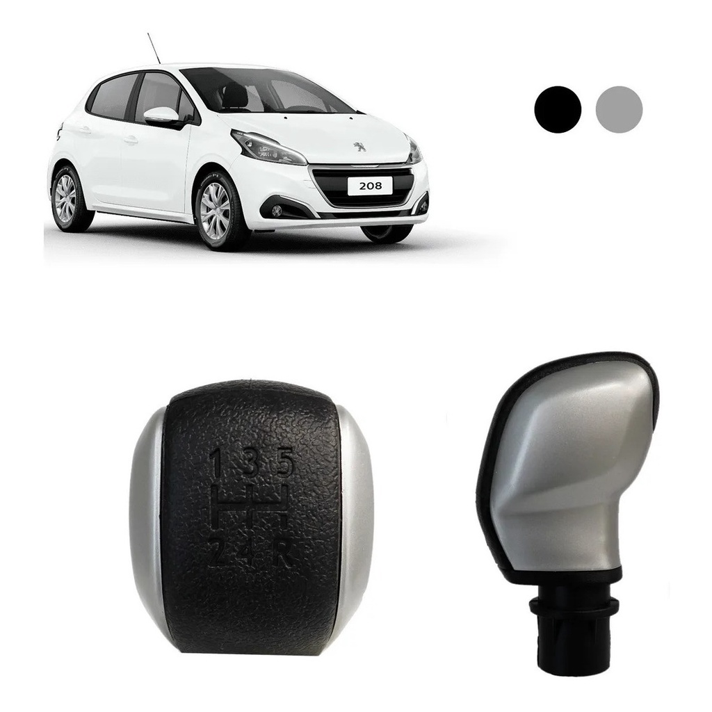 Manopla Bola Cambio Peugeot 208 2014 2015 2016 2017 2018 2019 2020 Com 5 Marcha