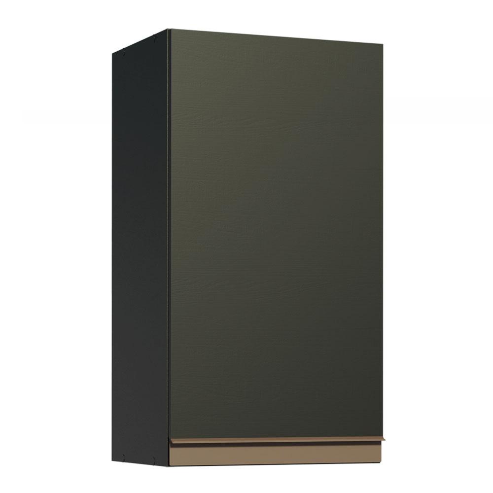 Armário de Cozinha Aéreo 35 cm 1 Porta Preto Reims Madesa em Oferta na Shopee