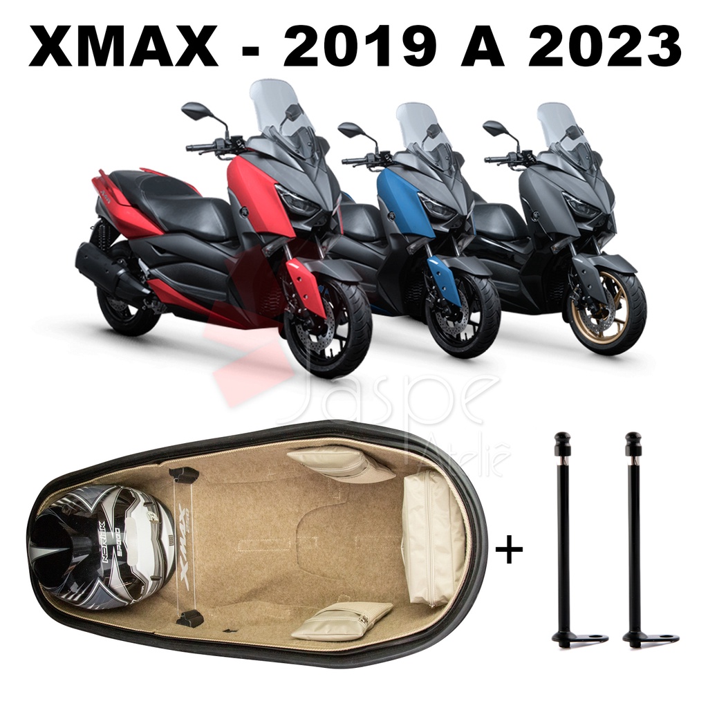 Forração Xmax 250 2019 2020 2021 2022 2023 2024 Forro Premium Bege + Divisória P +2 Antena