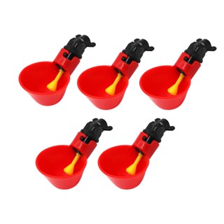 5 Bebedouro Automático Aves frango galinha galo codorna Niple Copo Copinho