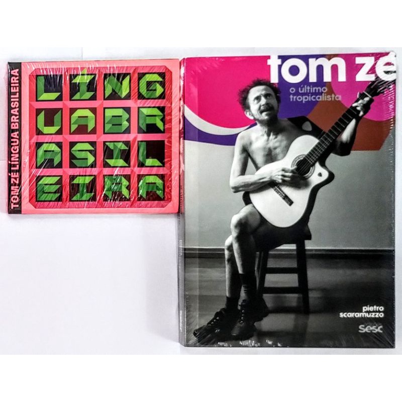 CD - Tom Zé: Língua Brasileira (2022) + Livro - Pietro Scaramuzzo: Tom Zé - O Último Tropicalista (2020)