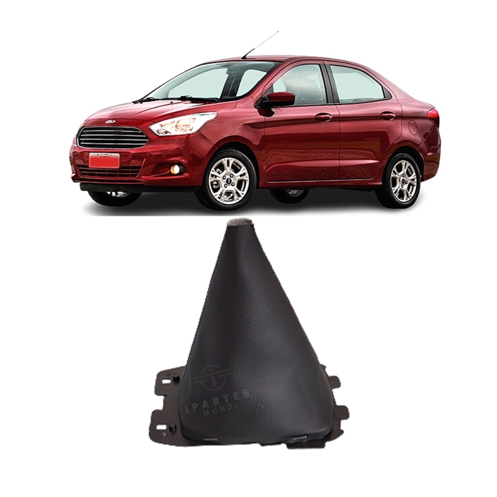 Coifa Câmbio MANUAL Preta com Base Ka  2015 2016 2017 2018 2019 2020 2021 em Oferta na Shopee