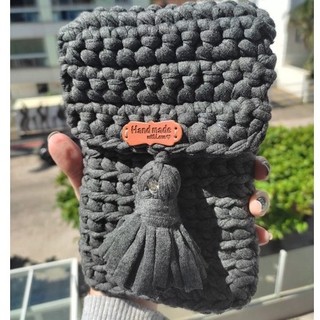 Bolsa de crochê/ Bolsa  fio de malha/ Bolsa artesanal/ Bolsa pequena/ Bolsa feminina/ Bolsa com alça/ Bolsa Transversal/Bolsa crochê moderno/ Bolsa barata/ Bolsa passeio