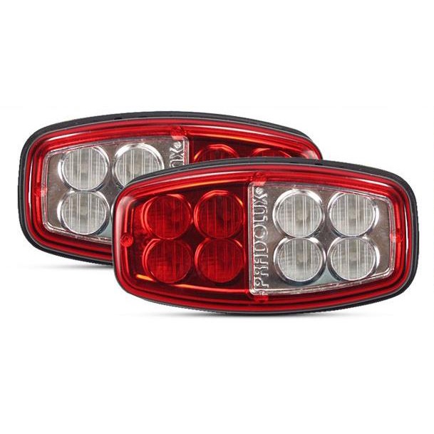 Par de Lanterna Led Blindada Carretinha Carreta Jet Ski Barco Lancha Pradolux C/ré