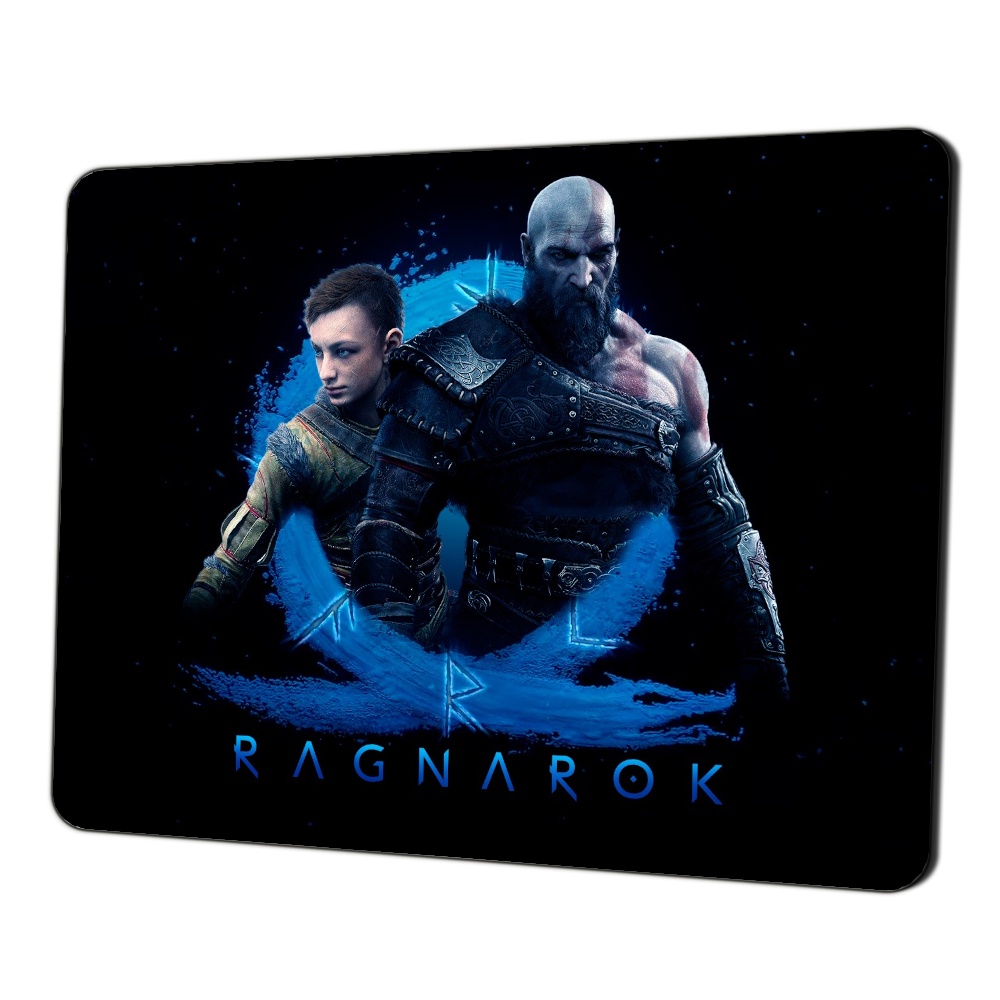 Mouse Pad Gamer 200x240mm Speed Tecido e Borracha Natural God Of War Ragnarok