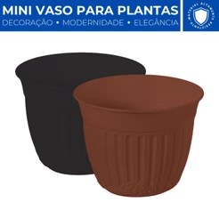 Mini Vaso Plastico Plantas Suculentas Cacto Enfeite Jardim