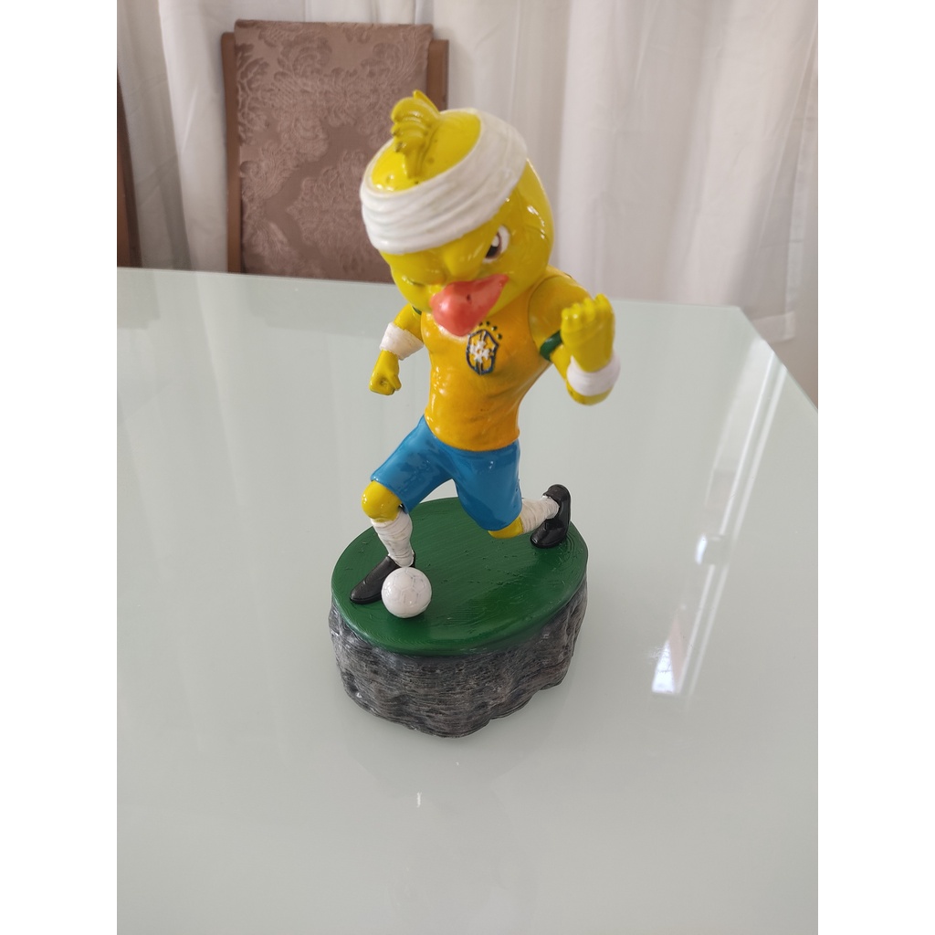 Canarinho Pistola - Mascote do Brasil / Em Impressão 3D