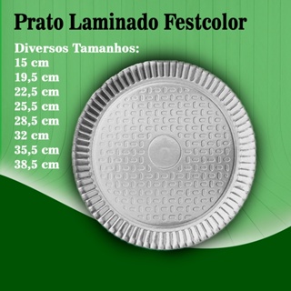 5 Pratos Laminado Festcolor (5 unidades) em Oferta na Shopee