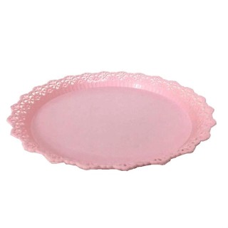 BANDEJA DE PLÁSTICO REDONDA 30CM (3 cores) MT