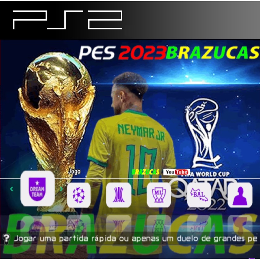 Futebol Pes Brazucas Ps2 Oficial Premium Disco Box Capa Hd