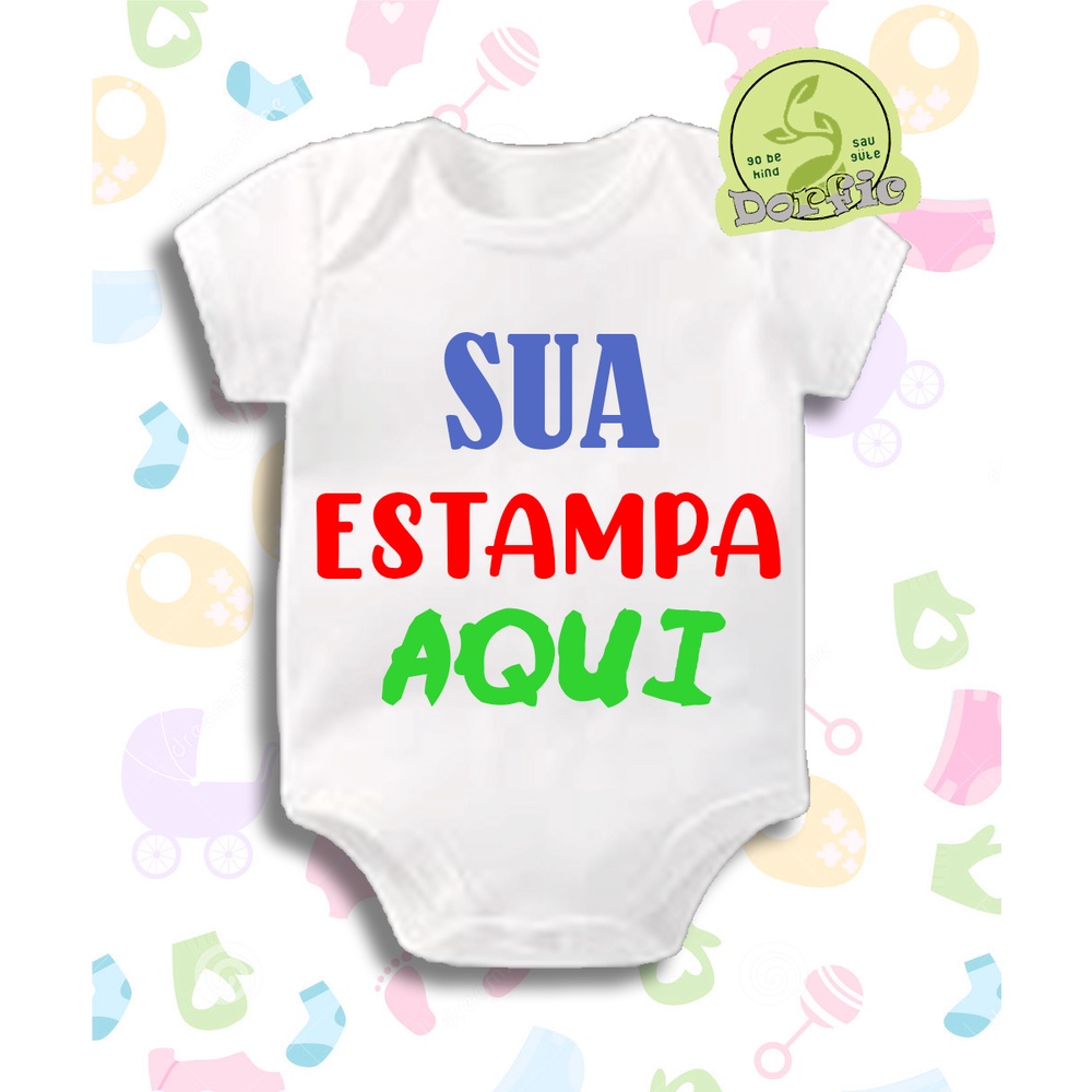 Bory Infantil Body Roupinha Bebê Personalizada Papai Frases Engraçadas |  Shopee Brasil