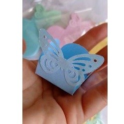 25 Forminhas de doces Festa CandyColor com Borboleta