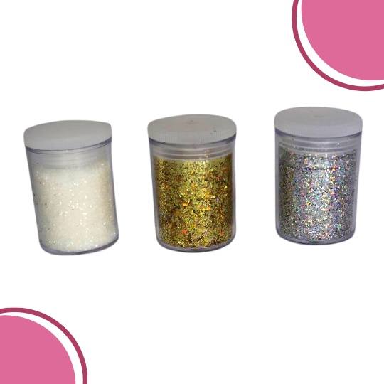Kit 3 un de Glitter Unha Encapsulada, Maquiagem, Epoxi Resina, Artesanato