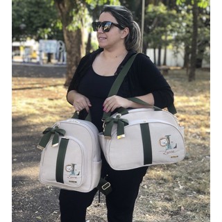 kit de Bolsa e Mochila Maternidade Menina e Menino