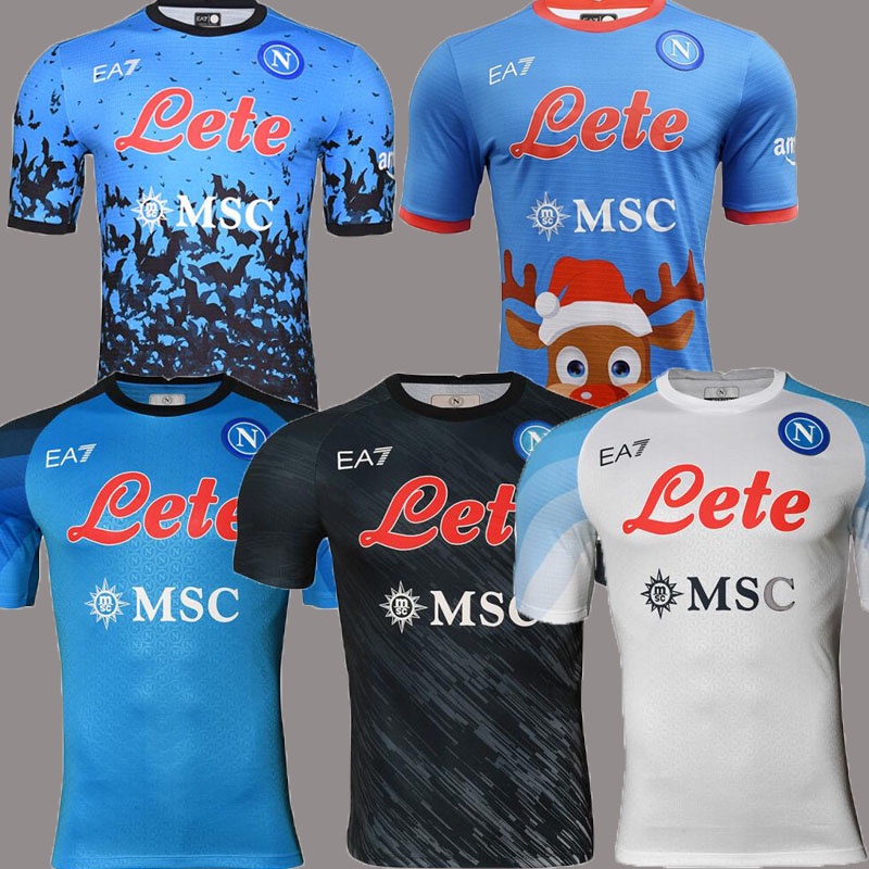 Camisa do napoli Camisetas De Futebol Casa Longe Christmas Halloween men soccer jersey