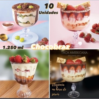 10 Taças Americana 1.250l - Acrílico OFF em Oferta na Shopee