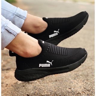 Tenis Sapatênis Puma Slip on Unissex Leve, Macio, sem cadarço confortavel da farbrica promoção relapago confortavel esportivo