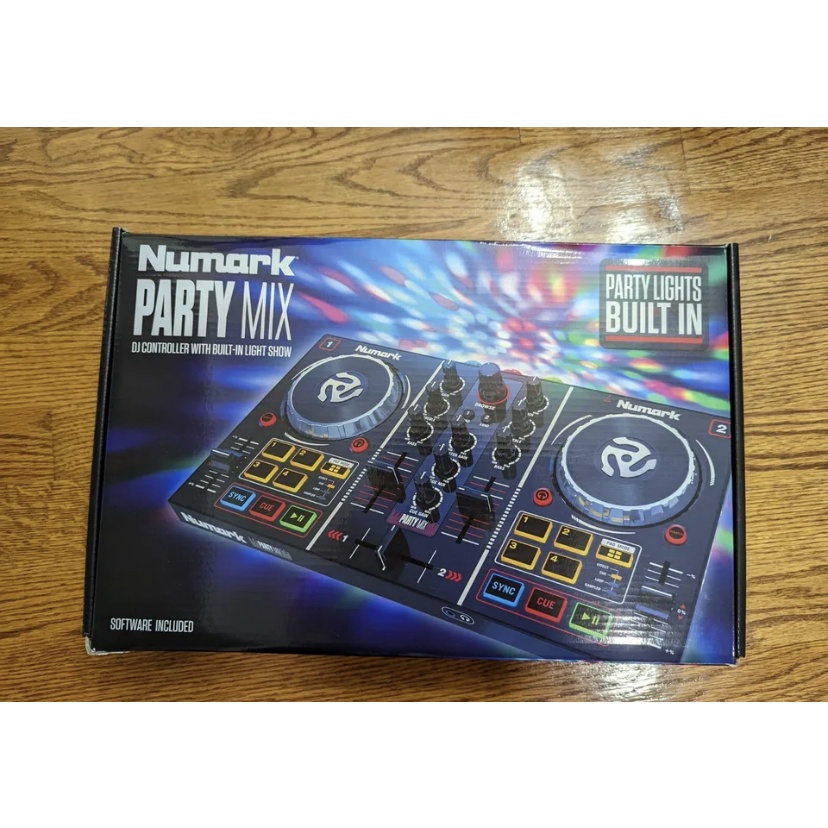 Novo Numark Party Mix DJ Double Deck Controller with Party Lights