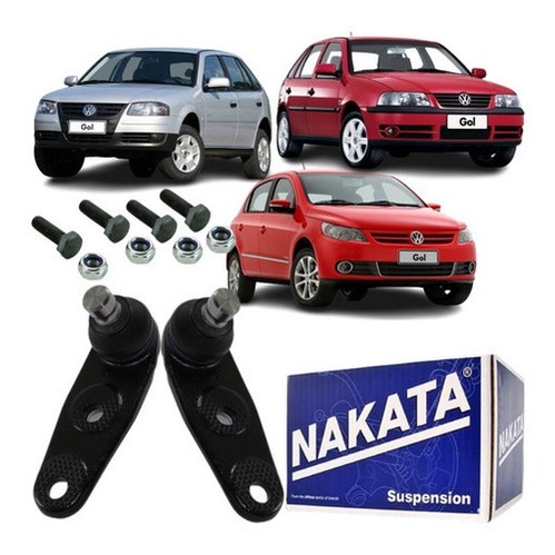 02 Pivôs Bandeja Dianteira - VW Gol Parati Saveiro 1.0 1.6 8V G2 G3 G4 - Nakata em Oferta na Shopee