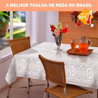 Toalha de Mesa de Plástico Térmica Para 4 6 8 e 10 Lugares Grossa Várias Estampas Quadrada Decoração Cozinha em Oferta na Shopee
