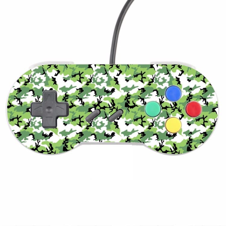 Skin Controle Snes Adesivo Nintendo Skin Pelicula Protetora Camo Green