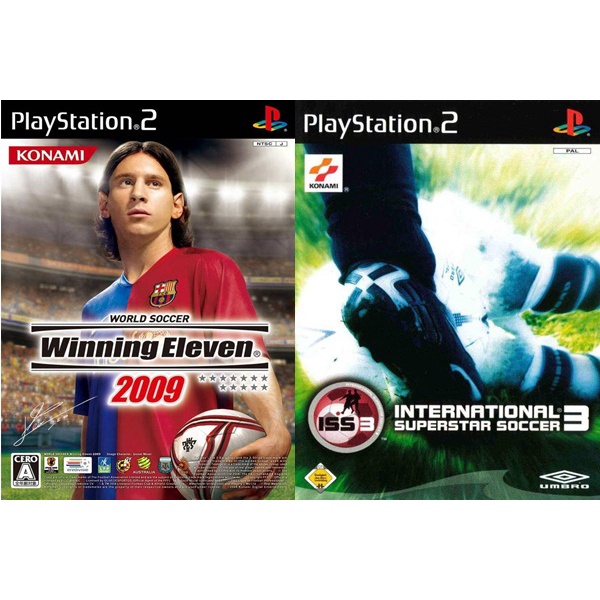 Kit World Soccer Winning Eleven 2009 + International Superstar Soccer 3 com 2 Jogos (PS2)