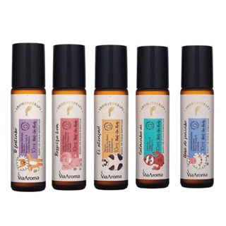 Roll-On Blends Kids Via Aroma 10 ml Respira Bem|Ei, Atenção|Tô Fortinho|Hora do Soninho|Calminha aí!