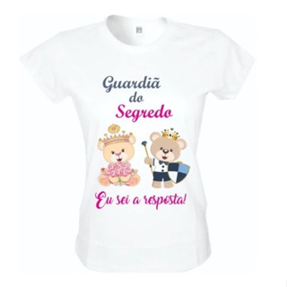 Camiseta Guardiã Do Segredo Chá Revelação Baby Look Ref.1
