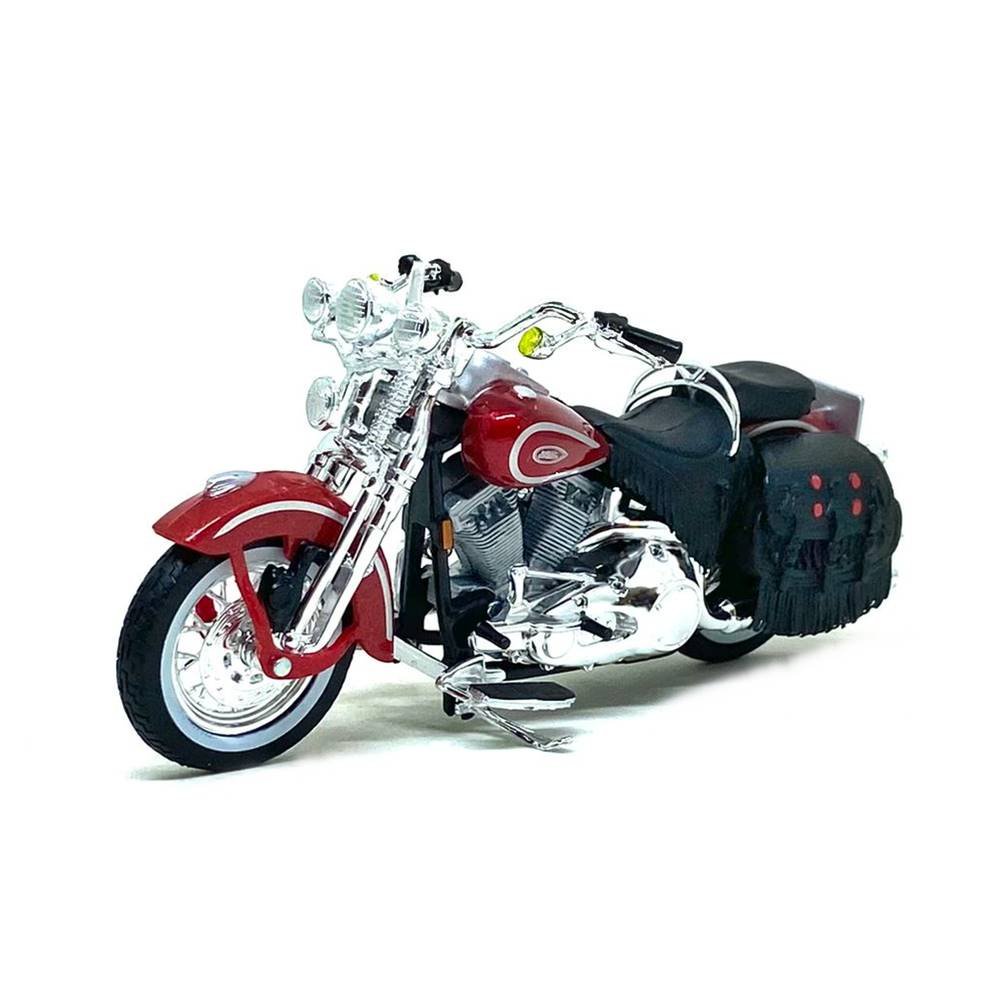 Miniatura Moto Harley Davidson FLSTS Heritage Softail Springer (1999) - Vermelho - Série 42 - 1:18 - Maisto
