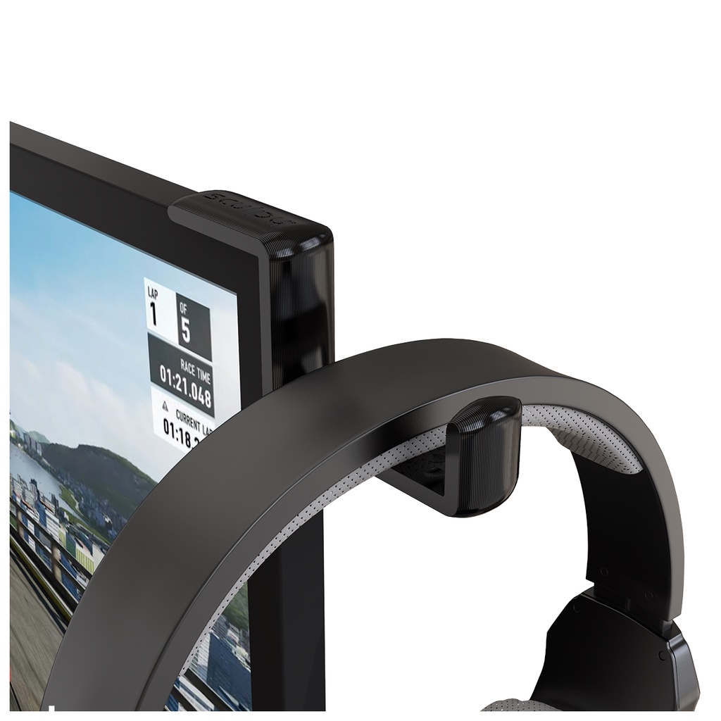 Suporte Fone Headphone Headset Canto De Tela Tv Monitor Ctd