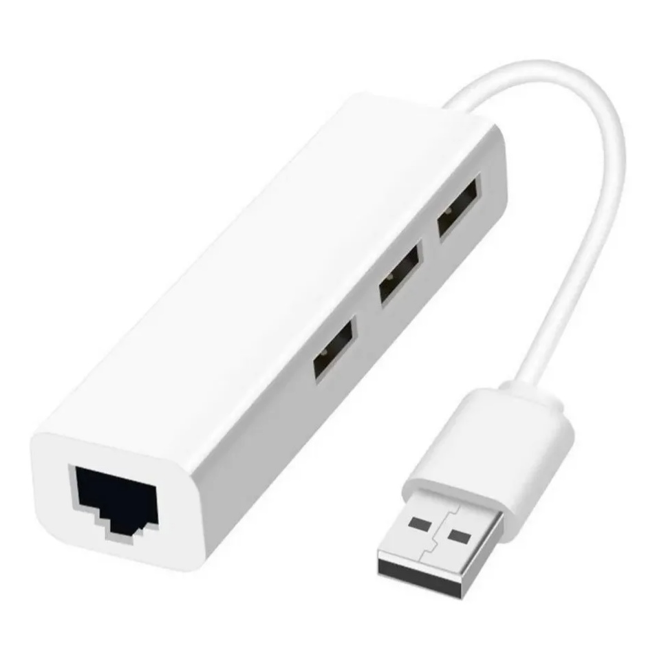Hub Com 3 Portas Usb Entrada Rj45 10/100 Mbps Windows Linux em Oferta na Shopee