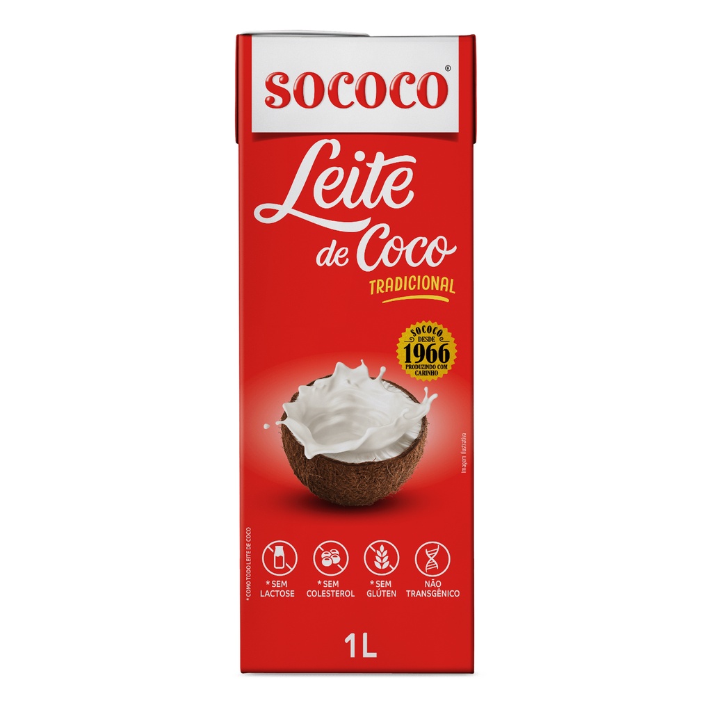 Leite De Coco Tradicional TP - Sococo 1L em Oferta na Shopee