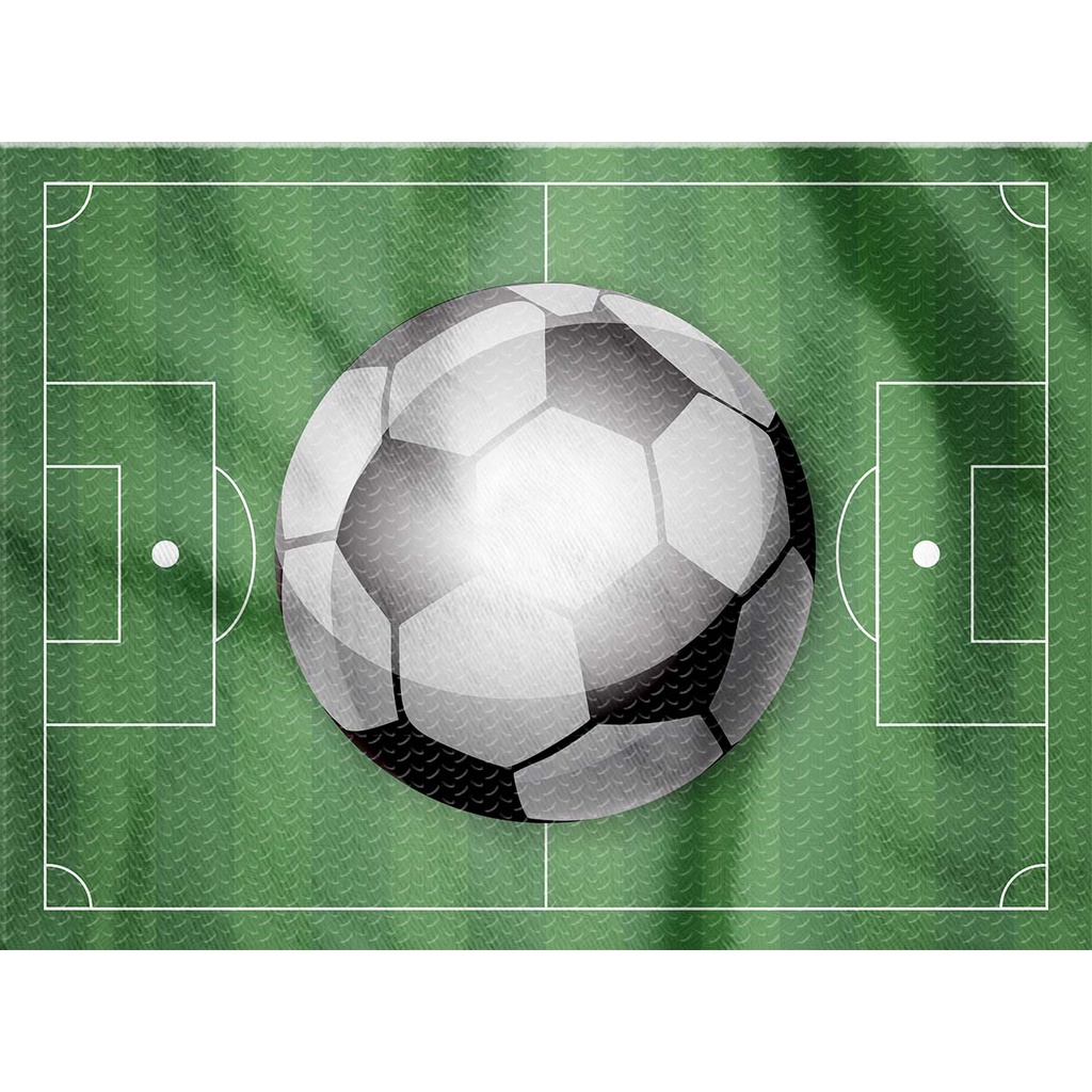 Painel Campo de Futebol Bola de Futebol Copa do Mundo 2022 1 metro x 1,4m