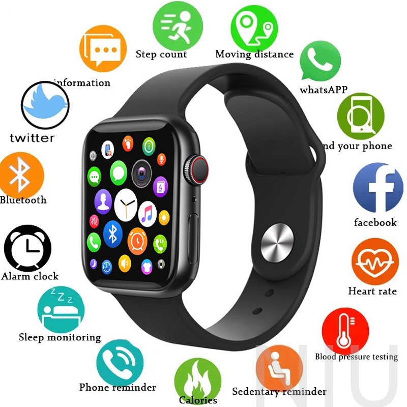 IWO X8 Relógio à prova d'água inteligente Série 8 Bluetooth Call Heart Rate Digital Smartwatch