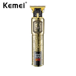 Aparador De Barba Profissional Kemei T9 USB Recarregável Para Homens Barbeador