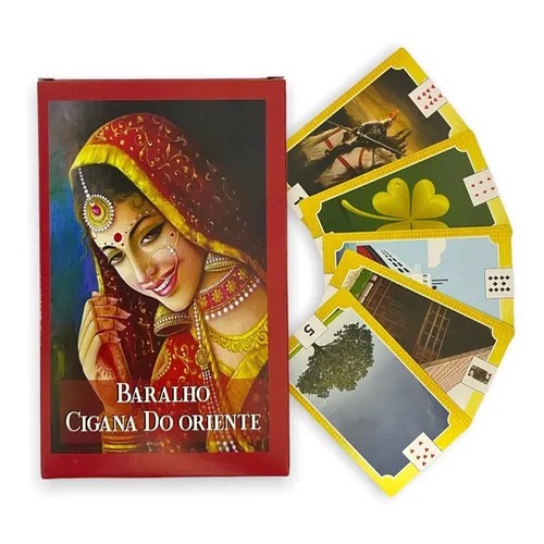 Baralho Tarô Cigana do Oriente Tarô Cigano 36 Cartas Manual