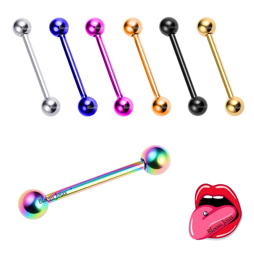 Piercing 100% Titânio Barbell Língua