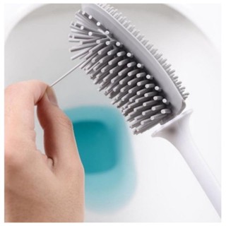 Escova Vaso Sanitário De Silicone Cores com Base e Adesivo Fixação Para Banheiro